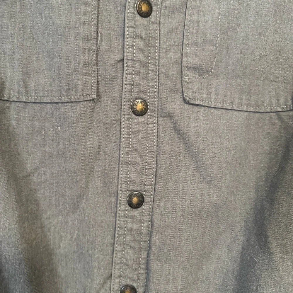 North Face Gray Sherpa Lined Shirt Jacket